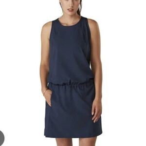 ARC'TERYX Contenta Sleeveless Cinch Waist Lightweight Dress, Navy, Size XS